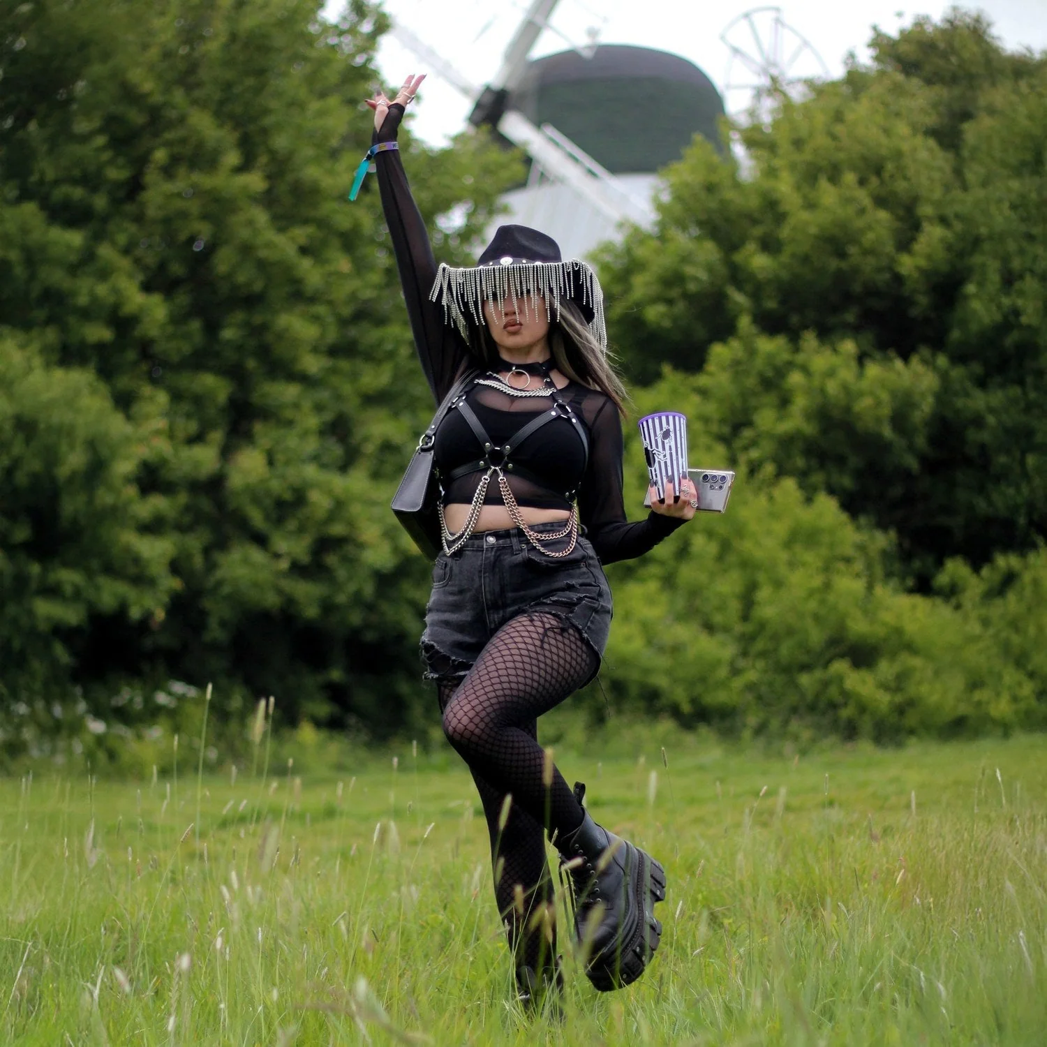 Mock Fishnets - Blackadder - Black - Image 6