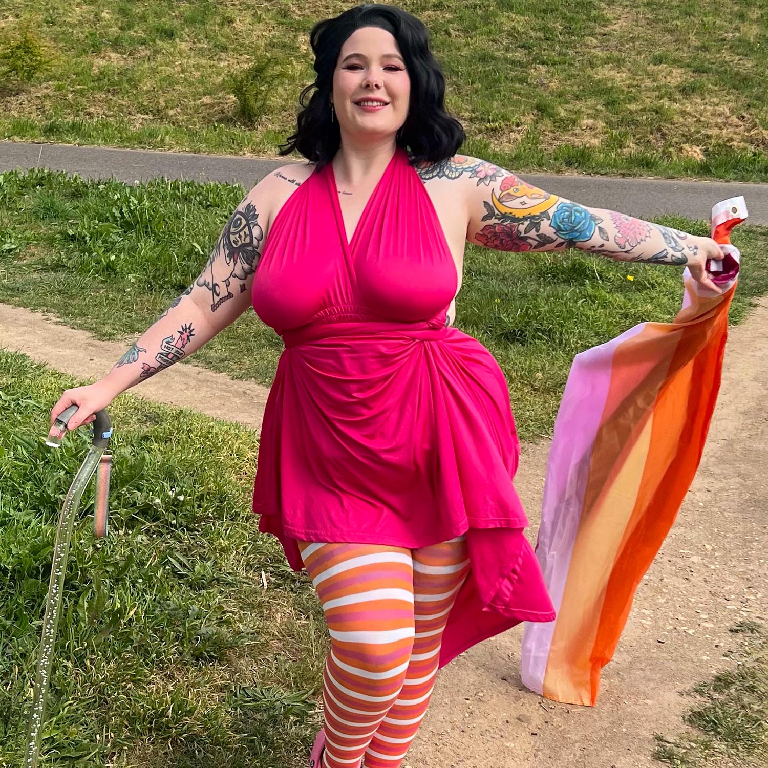Pride Tights - Ruby - Image 2